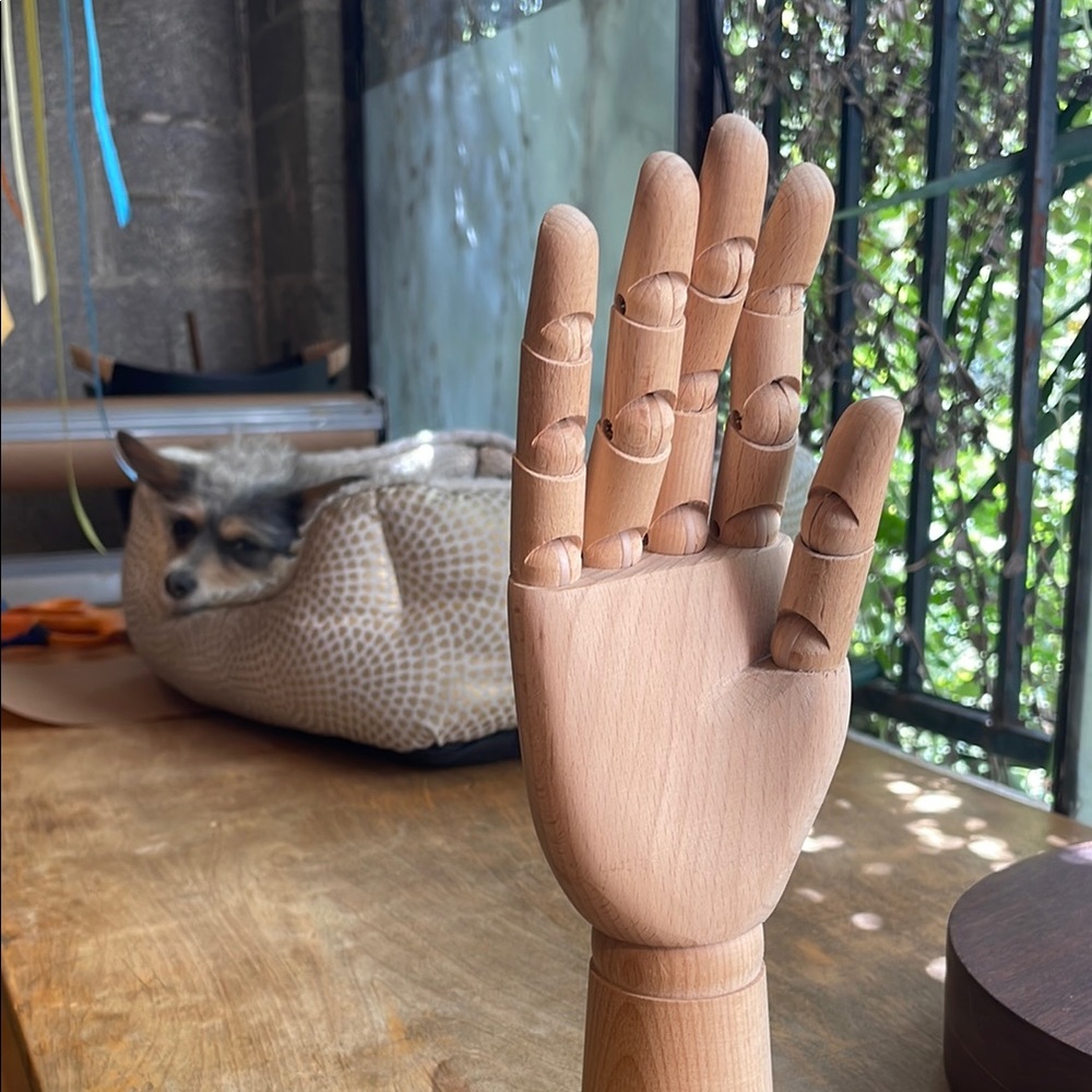 Wooden Articulated Hand Model
